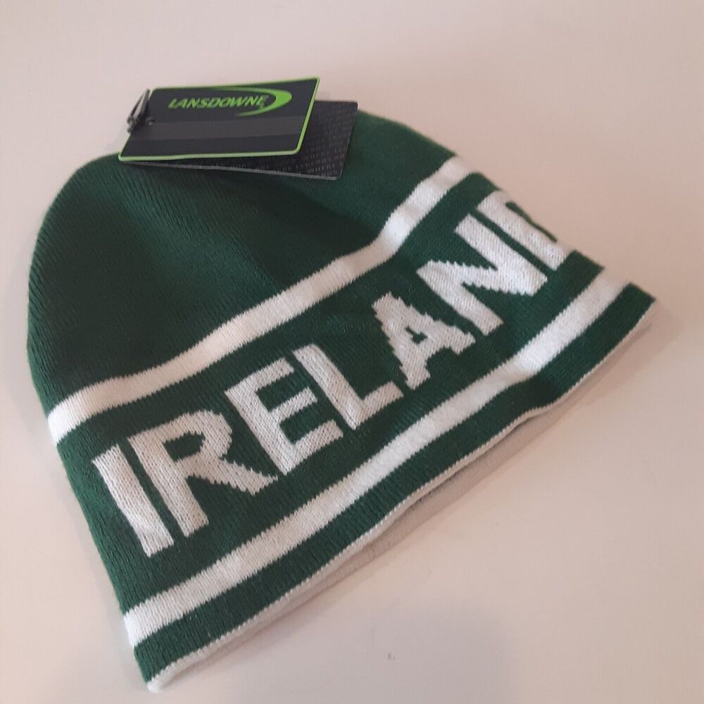 Lansdowne Ireland Knit Toboggan New One Size Winter Warmth Soccer Fans